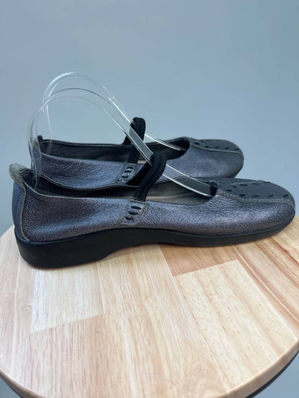 Arcopedico Shawna Pewter Leather Mary Jane Women's Slip on shoes Size 40 Size 9 - Picture 5 of 11